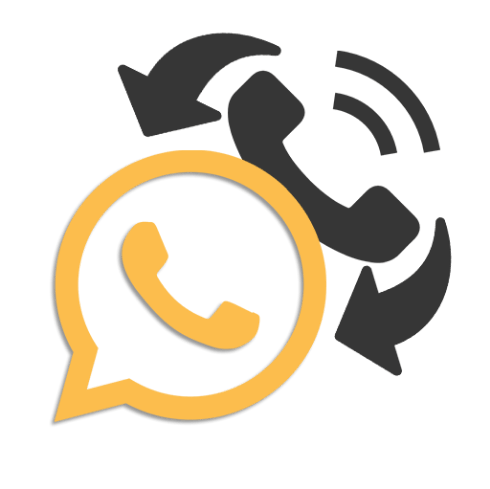 Ilustração da troca entre WhatsApp e ligação