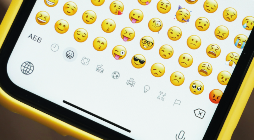 Imagem mostrando emojis do WhatsApp